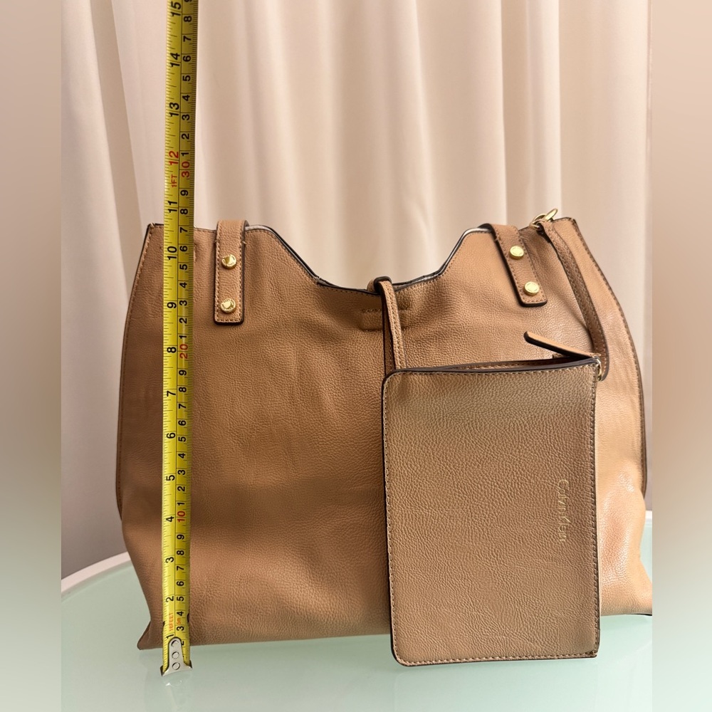 Calvin Klein Leather Tote - Picture 4 of 10